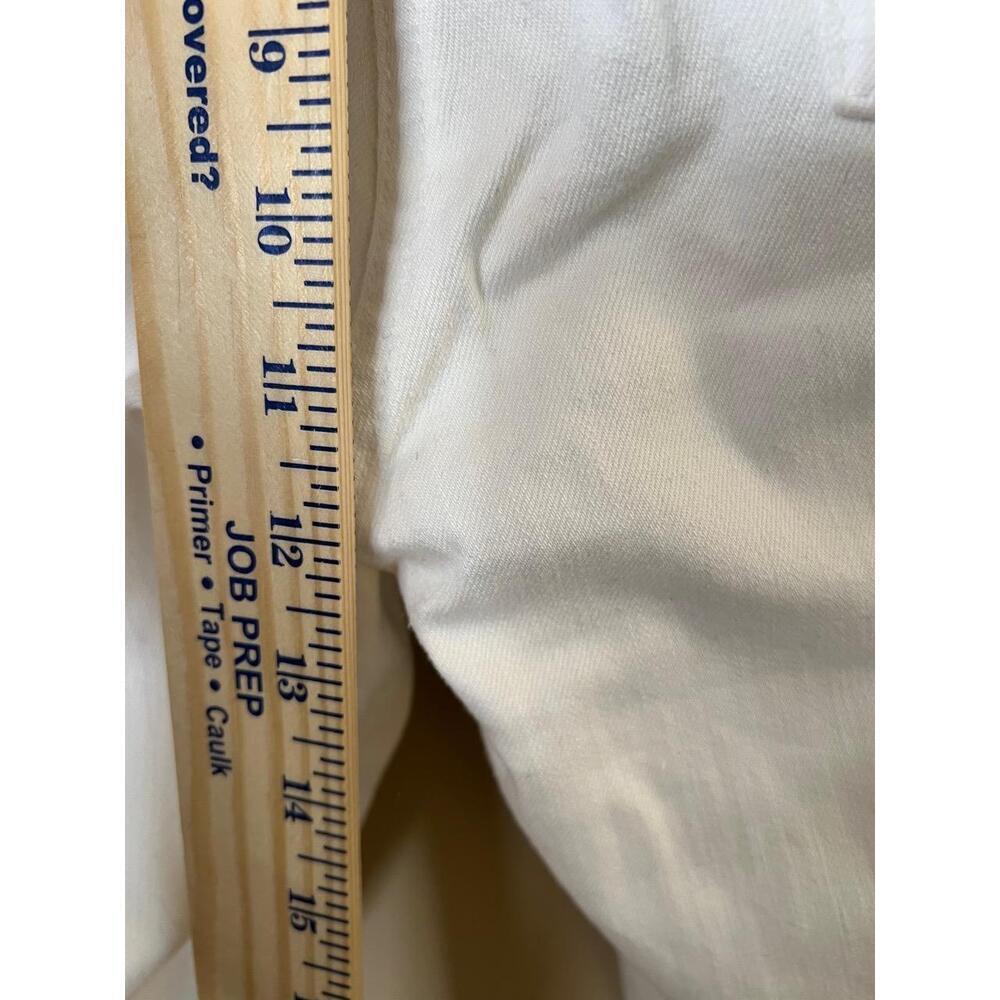 Eileen Fisher White Straight Leg Five-Pocket Denim Pants Medium - Picture 5 of 7